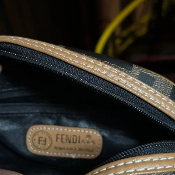 Fendi Brown Monogram Belt Bag with Tan Trim - Picture 3 of 6